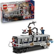 LEGO ǀ Marvel Spider-Man vs. Doc Ock: Showdown in der U-Bahn - Kreatives Spielzeug mit Minifiguren, U-Bahn Zugmodell für Jungen und Mädchen ab 9 Jahren - 76321