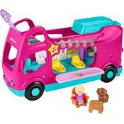 Fisher-Price® Little People Barbie Little Dreamcamper, Spielzeug-Auto mit Licht und Sound, 2 Figuren, mehr als 35 Lieder und Geräusche, auswählbare Sprachen