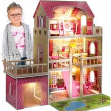 Bild für Kinderplay Dolls & Strollers Puppenhaus Puppenhaus Holz Gross