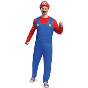 Disguise Mario Kostüm für Erwachsene, offizielles Super Mario Bros Elevated Classic mit maßgeschneiderter Overall, Größe L/XL