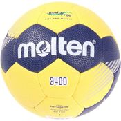 Molten Handball HF3400-YN, Harzfreier Trainingsball aus Kunstleder, gelb