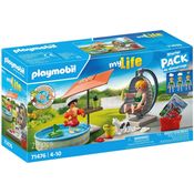 Playmobil® Konstruktions-Spielset Planschspaß zu Hause (71476), City Life, (29 St), teilweise aus recyceltem Material, Made in Europe