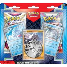 Bild für Pokémon Pokémon-Sammelkartenspiel: Aufgewerteter 2er-Pack-Blister (3 holografische Karten, 1 Münze & 2 Boosterpacks)