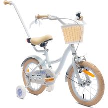Bild für sun baby Mädchenfahrrad 14 Zoll Flower Bike mit Abnehmbarer Schubstange (Hellblau)