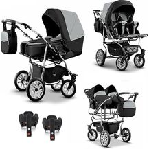 Bild für Elcar Zwillingskinderwagen 5 in 1 City Twin inkl. Autositze