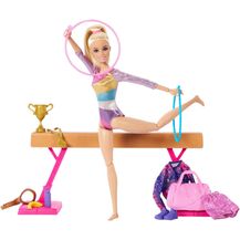 Bild für Barbie Anziehpuppe Gymnastik Spielset mit Drehfunktion und mehr als 10 Zubehörteilen