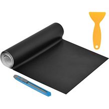 Bild für NAAutofolie Vinyl Folie mit Kunststoffschabern, 300cm Vinyl Selbstklebend Matte Schwarz Vinyl-Autofolie Autoaufkleber, Blasenfrei Lackschutzfolien für Auto und Motorrad DIY Laptops (Schwarz)