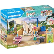 Bild für Playmobil® Konstruktions-Spielset Isabella & Lioness mit Waschplatz (71354)