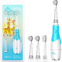 Bild für DADA-TECH Elektrische Zahnbürste Baby & Kinder Kleinkinder von 0-3 Jahren, Erste Babyzahnbürste mit Smart LED Timer (Blau)