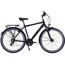 Bild für HAWK Trekking Gent Premium Fahrrad Herren 57 cm I Tolles Trekkingrad mit Microshift 24 Gang Kettenschaltung & LED Beleuchtung I Allrounder I Schwarz
