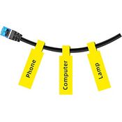 NIIMBOT Kabeletikettenband (1,2 cm x 10,9 cm) Drucker Aufkleber Papier mit Selbstklebend für D11/D110/D101 Etikettenmacher, 1 Rolle für 65 Stück (gelb)