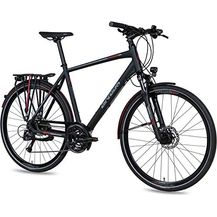 Bild für Airtracks Herren Trekking Fahrrad 28 Zoll Trekkingbike TR.2830 Trekkingrad Bike City 24 Gang Shimano ALIVIO RD-M3100 SGS Kettenschaltung Nabendynamo Schwarz Matt