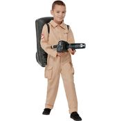 Smiffys Ghostbusters - Uniform, offizielles Kostüm mit Overall und aufblasbarem Rucksack, Größen 158 und 164