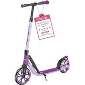 Hudora Cityroller BigWheel® 205 Advanced, höhenverstellbarer Kick-Scooter für Erwachsene und Kinder, einklappbar, max. 100 kg, Mattschwarz