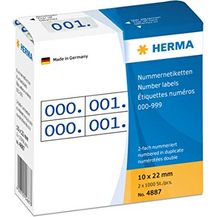 Bild für HERMA 4887 Nummernetiketten Zahlen 0