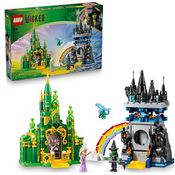LEGO Wicked Emerald City & Kiamo Ko Castle, Bau- und Spielset mit Elphaba- und Glinda-Minifiguren, fliegendem Affen und Zubehör, für Kinder ab 9 Jahren, 75689
