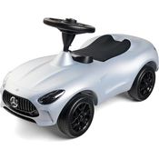 BIG Rutscherauto Mercedes-AMG GT, sportliches Kinderfahrzeug in elegantem Silber mit ergonomischem Design und Flüsterreifen