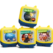 Tonies Clever Tonies - Wieso Weshalb Warum Profiwissen Set, 4 Wissens Hörspiele für Kinder ab 8 Jahren