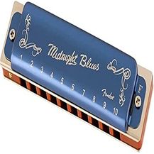 Bild für Fender® MIDNIGHT BLUES HARMONICA Harmonica Diatonic 10 Hole Tuning F Blue Limited Edition