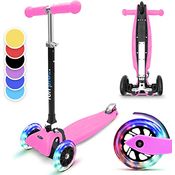 Fun Pro ONE Roller, der Sichere Premium Roller Kinder 3 Jahre, LED Räder, faltbar, ab Kleinkind Junge Mädchen, 3 Jahre Garantie - blau