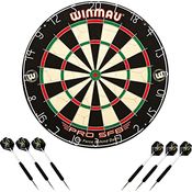 Winmau PRO-SFB Dartboard Set, inklusive 2 Satz Steeldarts, traditionelle Sisalfasern, turniertauglich