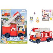 Moose Toys Rutscherauto BLAUES FEUERWEHRAUTO mit Leiter, Figuren und Stickerbogen