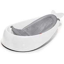 Bild für Skip Hop Badewanne Moby, weiß, 3 Stufen, PVC-frei, phthalatfrei, rutschfest, für Neugeborene mit Ablaufstöpsel (von Geburt bis 11 kg)
