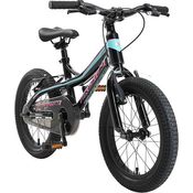 BIKESTAR Kinder Fahrrad Aluminium Mountainbike mit V-Bremse | Geeignet ab 4-5 Jahre | 16 Zoll Kinderrad MTB | Schwarz & Blau