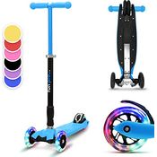 fun pro Two Roller, Tretroller mit LED-Rädern, höhenverstellbar und klappbar, bis 80 kg, für Kinder ab 5 Jahren, sicher und robust, aus Hamburg