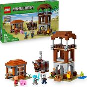 LEGO Minecraft 21278 Ein Verwüster am Plünderer-Außenposten, Bausatz mit 665 Teilen, beweglichen Figuren und Zubehör