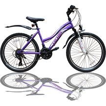 Bild für Talson 24 Zoll Mädchen Fahrrad Mtb Mit Beleuchtung Und Shimano 21-Gang Kinderfahrrad Lila