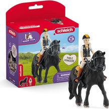 Bild für Schleich Tori & Princess, Reiterin und Pferd mit beweglicher Figur, Zubehör und abnehmbarem Sattel, Horse Club (42640)