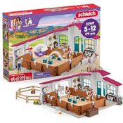 Schleich Reithalle Peppertree, Spielset mit Zubehör für Voltigieren und Springreiten, ca. 53,5 x 52 x 35,1 cm