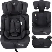 Arebos Kinderautositz | 3-Punkt-Sicherheitsgurt | Gruppe 1+2+3 für 9-36kg | Einstellbare Kopfstütze | ECE R44/04 | Abnehmbare Rückenlehne | Verstellbar (44 x 44 x 66-78 cm) (Schwarz)