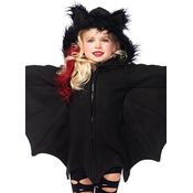 Leg Avenue C49100 - Cozy Bat Kinderkostüme, Schwarz, Größe Small (4 - 6 Jahre)