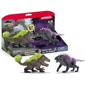 Schleich Schattenluchs vs Felsbrecher, Eldrador Creatures Set mit beweglichen Teilen, ca. 30 x 16 x 13,5 cm
