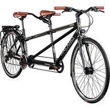 Bild für Galano Tandem Fahrrad 2 Personen Trekkingrad 21 Gang ab 150 cm Trekkingfahrrad Damen und Herren 28 Zoll mit StVZO Beleuchtung Berlin (schwarz, 48/41 cm)