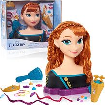 Bild für Just Play Disney Frozen 2 Anna Frisierkopf Deluxe 30cm mit 18 Zubehörteilen für Styling-Spaß