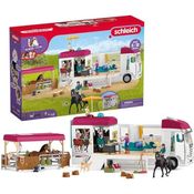 Schleich Pferdetransporter NEU - Horse Club (42619) mit integrierter Pflegestation, Grillplatz und Dachpool