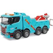 bruder Berge- und Abschlepp LKW Scania Super 560R, Spielzeugauto mit Licht- und Soundmodul