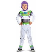 Disney Official Classic Buzz Lightyear Costume Kids, Buzz Lightyear Dress Up Onesie, Toy Story Dress Up Costume Fancy Dress, Costumes for Boys S