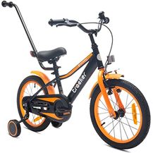 Bild für sun baby Jungenfahrrad 16 Zoll Tracker Bike mit Stützrädern und Schubstange (Neon Orange)