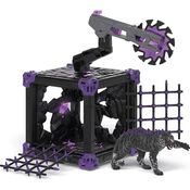 Schleich BattleCave Schattentiger, ELDRADOR Creature mit lila Kamm, ca. 15 cm