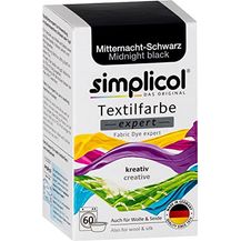 Bild für simplicol Textilfarbe expert Mitternacht-Schwarz 1718