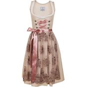 Edelnice Dirndl Cécilia, elegantes Elfendesign in Cream mit feinen Borten und Perlenstickerei