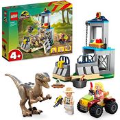 LEGO 76957 Jurassic Park Flucht des Velociraptors, Dinosaurierspielzeug und Buggy-Auto zum Sammeln für Kinder ab 5 Jahren