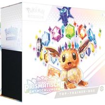 Bild für Pokémon Top-Trainer-Box Karmesin & Purpur – Prismatische Entwicklungen (1 Vollbild-Promokarte, 9 Boosterpacks & Premium-Zubehör)