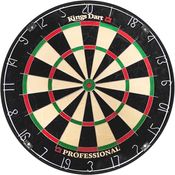 Kings Dart Steeldartscheibe Professional, Ø 45 cm aus Sisal mit präzisem Messerklingenstahl Spider, inklusive Wandaufhängung