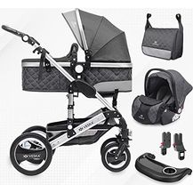 Bild für VESKA 3 in 1 Kombi-Kinderwagen Deluxe-Set inkl. Babyschale