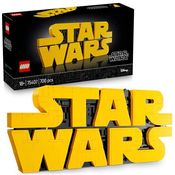 LEGO Star Wars™ 75407, Wars Logo aus Steinen Bausatz mit 700 Teilen, 3D-Dekoration für Erwachsene, Mehrfarbig